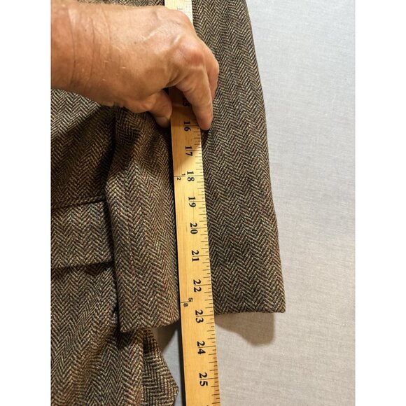 Hickey Freeman Mens Herringbone Cashmere Blazer Size 40 Old Money Classic Career - Picture 7 of 12